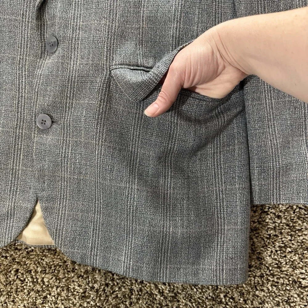Vintage Haggar‎ Gallery Gray Tweed Blazer Sport Coat 40R Old Money Ivy USA Made